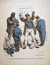 Caricature of the proprietors, Paris Commune, 1871.  Artist: Anon