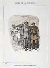 'Perquisition dans une Imprimerie', Paris Commune, 1871.  Artist: Anon