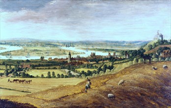 'The Environs of London from Greenwich', c1620-1630. Artist: Anon