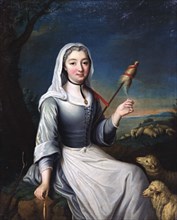'The Duchess of Villais in Costume', 18th century. Artist: Anon