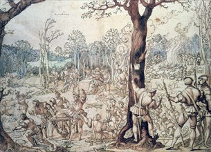 'The Hunting Party', 16th century.  Artist: Bernaert van Orley