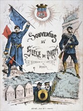 Cover for Souvenirs du Siege de Paris, 1870-1871. Artist: Anon