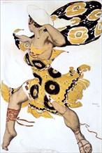 'Ephebe', costume design for a Ballets Russes production of Tcherepnin's Narcisse, 1911. Artist: Leon Bakst