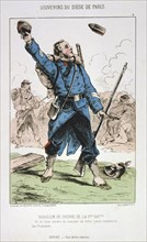 'Bataillon de Guerre de la Garde Nationale', Siege of Paris, 1870-1871. Artist: Anon