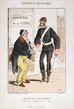 'Cavalerie de la Garde Nationale', Siege of Paris, 1870-1871 Artist: Anon