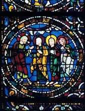 Centre of the Thabor, stained glass, Chartres Cathedral, France, 1194-1260. Artist: Unknown