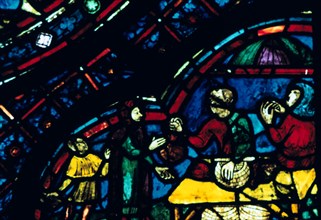 Stained glass, Chartres Cathedral, Chartres, France. Artist: Unknown