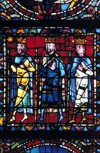 The Adoration of the Magi, stained glass, Chartres Cathedral France, 1145-1155. Artist: Unknown