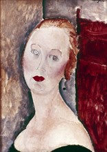 'A Blond Woman. (Portrait of Germaine Survage)', 1918.  Artist: Amadeo Modigliani