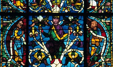 Prophet, stained glass, Chartres Cathedral, France, 1145-1155. Artist: Unknown