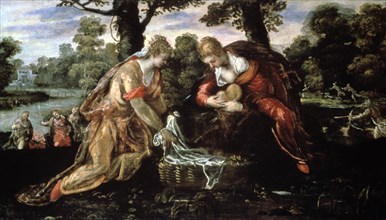'The Finding of Moses', 16th century. Artist: Jacopo Tintoretto