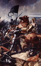 'Battle of Castillon', 1453 (19th century). Artist: Charles Philippe Auguste Lariviere