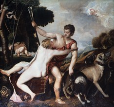 'Venus and Adonis', 1553. Artist: Titian