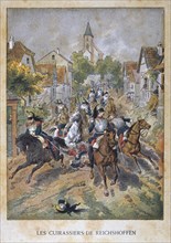 'Les Cuirassiers de Reichshoffen', 6th August 1870, Franco-Prussian War, 1870-1871. Artist: Unknown