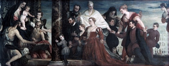 'The Madonna and the Cuccina-Family', 1571. Artist: Paolo Veronese