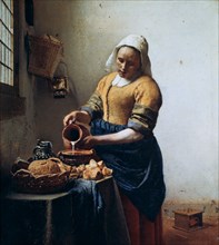 'The Milkmaid', c1658.  Artist: Jan Vermeer