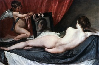 'The Toilet of Venus' ('The Rokeby Venus'), 1647-1651.  Artist: Diego Velázquez