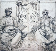 'St Pierre and St Paul', 16th century.  Artist: Perino del Vaga