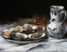 'Still Life with Oysters', 19th century.  Artist: Antoine Vollon