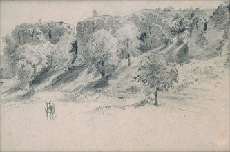 'Landscape', 19th century.  Artist: Alfred Victor de Vigny