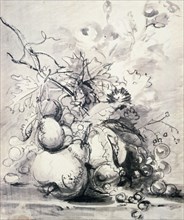 'Still Life of Fruit', (1700 - 1749?).  Artist: Jan van Huysum