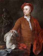 'Portrait of John Michael Rysbrack', (presumed), 18th century.  Creator: Samuel Buck.