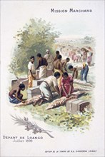 Departure from Loango, July 1896. Artist: Unknown