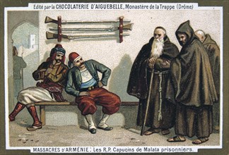 The capuchin monks of Malata taken prisoner, 1895. Artist: Unknown