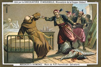Death of the Reverend Father Salvatore, a Franciscan monk, 1895. Artist: Unknown