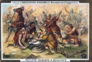 Philipe Auguste at the Battle of Bouvines, 1214, (19th century). Artist: Unknown