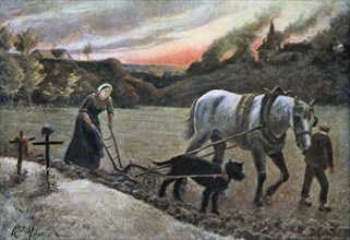 'La Femme aux Champs', 1915.  Artist: H Mouren