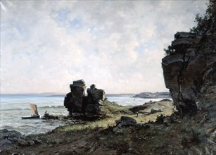 'A Beautiful Morning at the Coast of Brittany', 1882. Artist: Emmanuel Lansyer