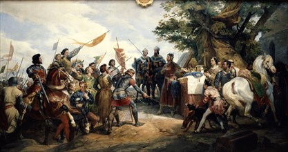 'Battle of Bouvines', 27 July 1214 (1827). Artist: Horace Vernet