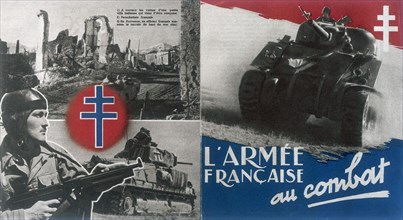 World War 2: Free French propaganda poster c1942-1944. Artist: Anon