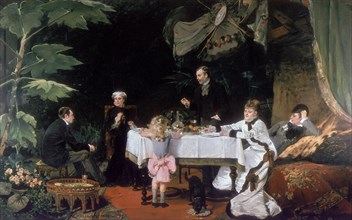 'The Luncheon in the Conservatory', 1877. Artist: Louise Abbema