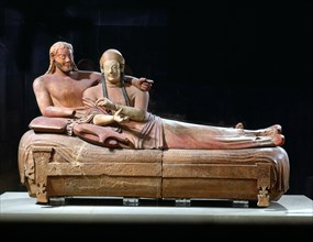 Sarcophagus with reclining couple, 6th century BC. Artist: Anon