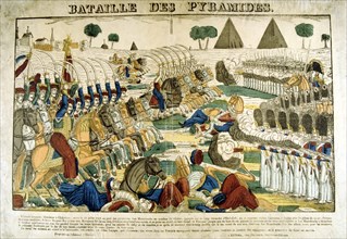 'Battle of the Pyramids', 21 June, 1798, (c1835). Artist: Francois Georgin
