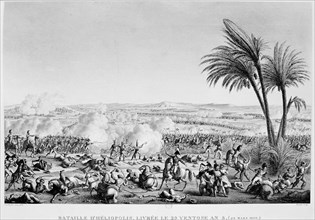 Battle of Heliopolis, Egypt, 20 March 1800. Artist: Anon