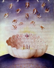 Dante's vision of Heaven, 15th century. Artist: Unknown