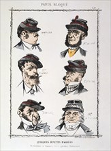 'Quelques Binettes d'Assieges', 1870-1871. Artist: Anon