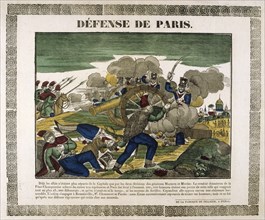 The Defence of Paris, 1814, (19th century). Artist: Unknown