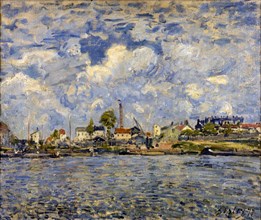 'The Seine at Point du Jour', 1877. Artist: Alfred Sisley