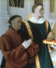 'Etienne Chevalier and St Stephen', c1450. Artist: Jean Fouquet