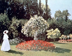 'Woman in the Garden, Sainte Adresse', 1867. Artist: Claude Monet