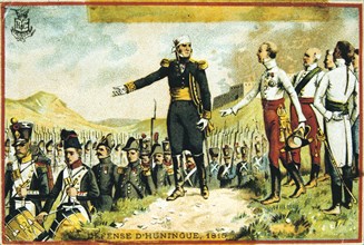 'Defense of Huningue', 1815, (19th century). Artist: Anon