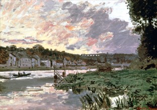 'River Seine at Bougival', c1870. Artist: Claude Monet
