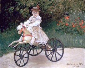 'Jean Monet on a mechanical horse', 1872. Artist: Claude Monet