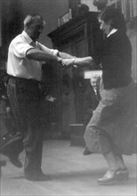 Bob Roberts and Phoebe Smith dancing, Cecil Sharp House, London, c1950s. Artist: Eddis Thomas