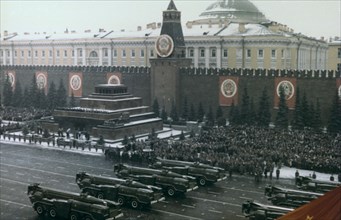 Military review, Red Square, Moscow, 1971. Artist: Unknown