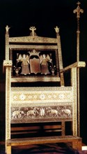 Throne of Tsar Alexis Mikhailovich, 1659. Artist: Unknown